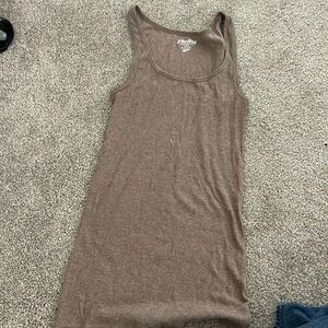 Y2K long ribbed tank